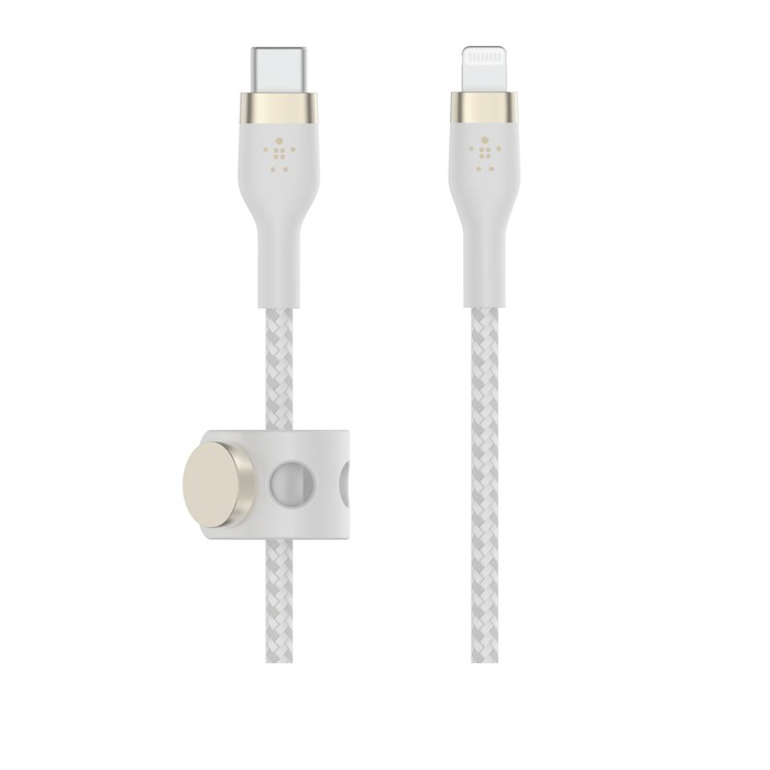 【会員限定価格】【28%OFFセール】BELKIN CAA011BT1MWH USB-C to ライトニング 高耐久編込シリコンケーブル 1M ホワイト