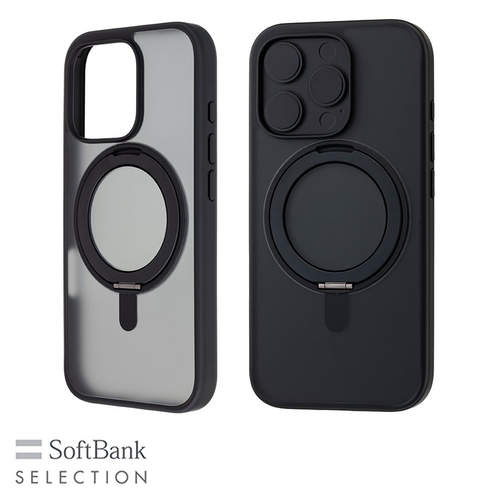 SoftBank SELECTION マグネティックスタンドケース for iPhone 16 Pro SB-I020-HYSD/CB