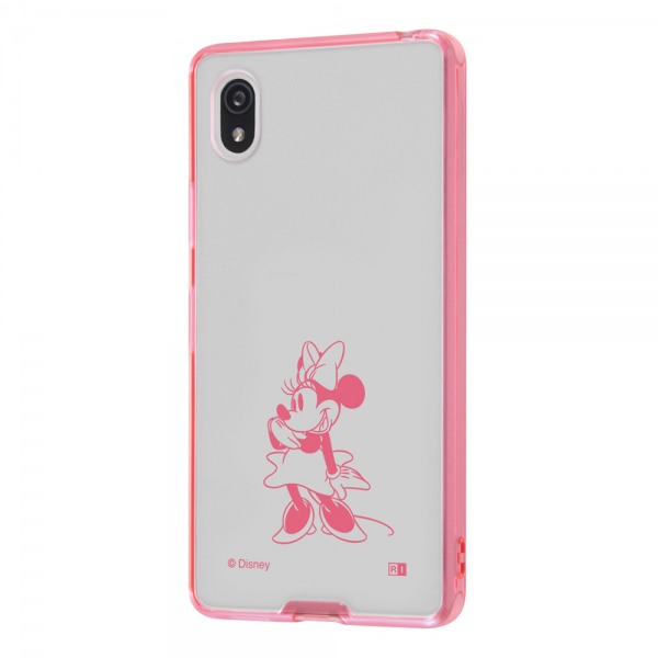 ray-out レイアウトXperia Ace III ケース ディズニー/ハイブリッド Charaful/ミニー ストラップホール付き
