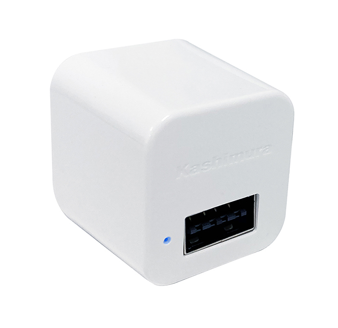 カシムラ AC-025 AC-USB-1A リバーシブル WH